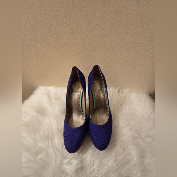 Rachel Rachel Roy Women's Purple & Blue Textured Heels Shoes size 9 1/2 M - Picture 3 of 16